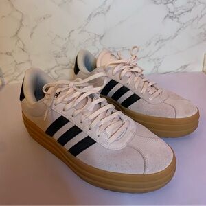 Adidas Rose Gold and Black Sneakers - Good Condition- Worn Once Women’s Size 10